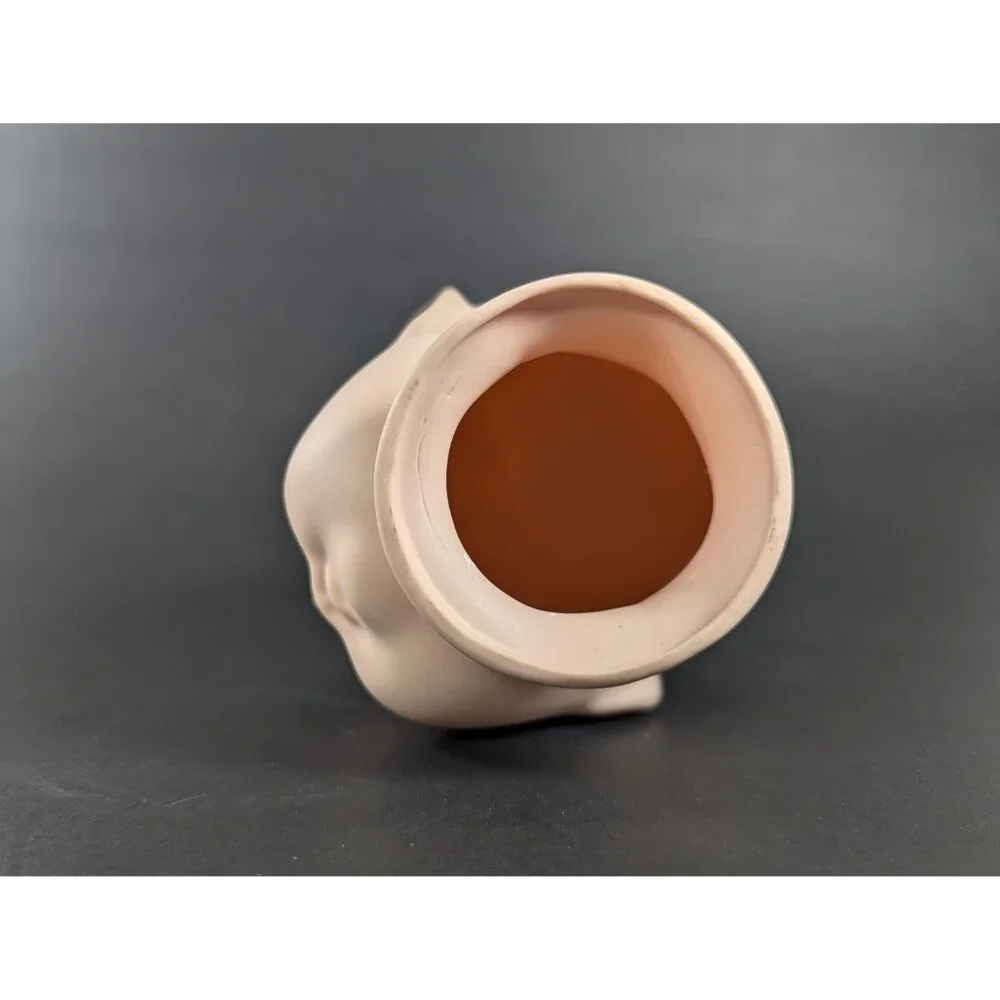 Vintage Creepy Baby porcelain Doll head, open eyes, old doll parts - Picture 10 of 14